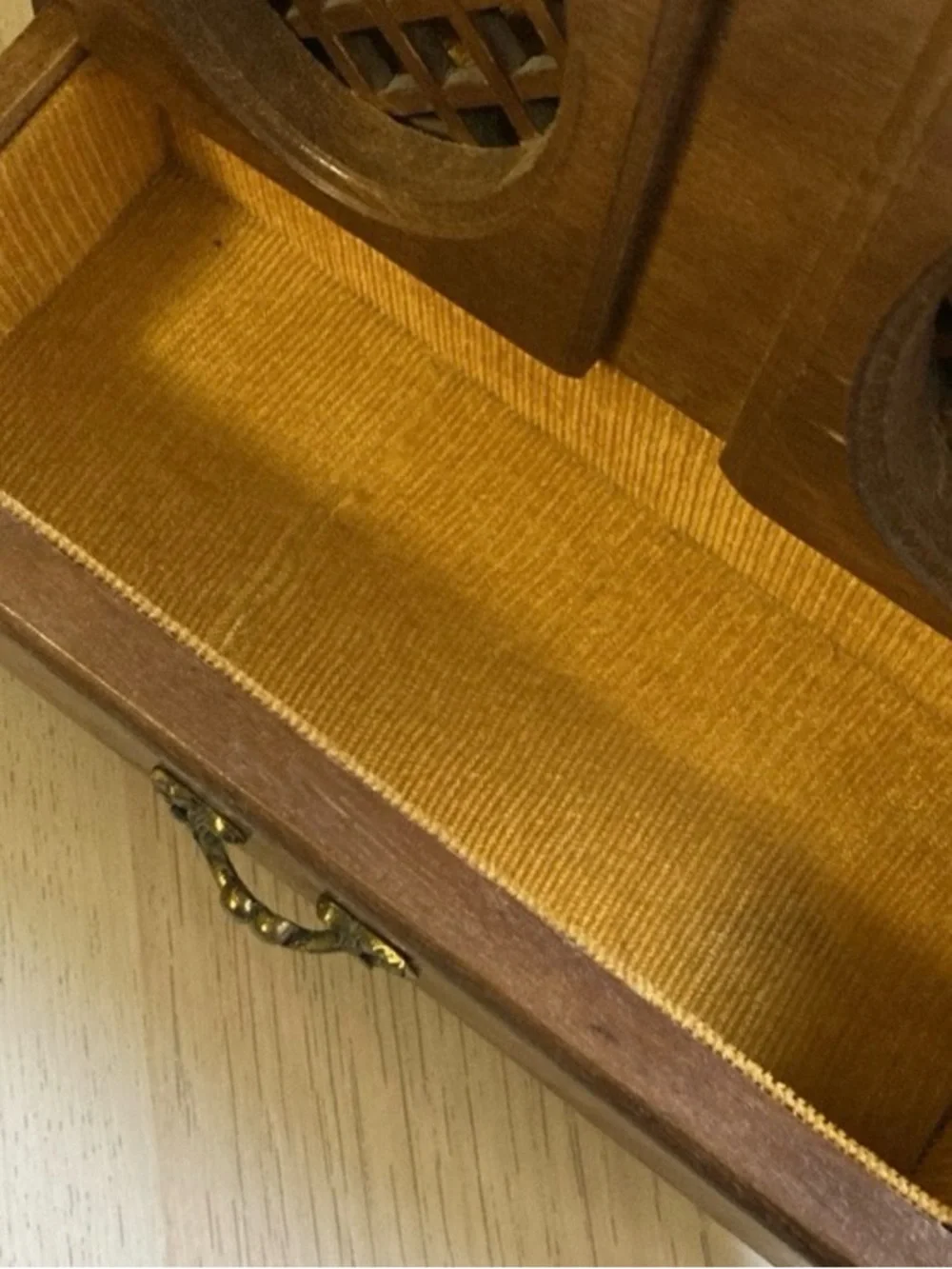 Vintage brown wooden